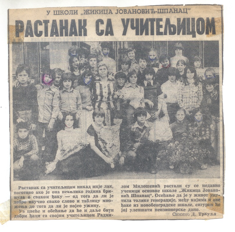 rastanak sa Uciteljicom